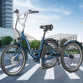 Lilypelle Electric Tricycle, 3 Wheel Motorized Bicycle, with 350W Motor 36V 10.4AH Lithium Battery UL Certified, 24" Adults Electric Trike, Three Wheel Ebike E Bicycle