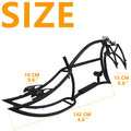 Tracer Signature Pro E - Bikes Frame with Fork, for 26" 3.0, 4.0 Fat Tire, Coaster Brake/Disc Brake, for Beach Cruiser Bike, Black