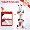 Tangkula 5.6 FT Lighted Christmas Stacked Snowmen Decoration