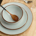 Stone + Lain Brasa Stoneware Collection Dinnerware Set, 32 - Piece Service for 8, Blue
