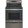Ge® Appliances 30" Free - Standing Electric Range Model JB645RKSS in Stainless Steel. APPROXIMATE DIMENSIONS (Hxwxd) 47 Height x 29 7/8 Width x 28 Dimension In. Two 9"/6" Power Boil Elements, Self - Clean Oven and Dual - Element Bake