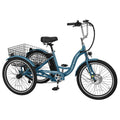 Lilypelle Electric Tricycle, 3 Wheel Motorized Bicycle, with 350W Motor 36V 10.4AH Lithium Battery UL Certified, 24" Adults Electric Trike, Three Wheel Ebike E Bicycle
