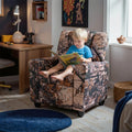 Kids Recliner Chair with Cup Holder & Side Pocket, Adjustable Toddler Lounge Sofa, Ergonomic Children Armchairs for Boys Girls Age 3+, 150lbs