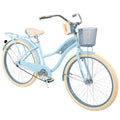 Huffy, Nel Lusso Classic Cruiser Bike with Perfect Fit Frame, Women'S, Light Blue, 26 in