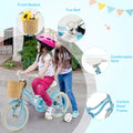 Prorider 16" Kid'S Bike with Training Wheels Adjustable Handlebar Seat Handbrake Pink