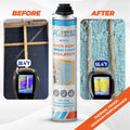 Adhesive Guru Spray Foam Insulation Kit (18 x 32.80 oz/930 Gr - 360 Board Feet), Self - Expanding Adhesive Foam, Closed Cell Heat Insulation & Acustic Spray with Cleaner and Dispensing Gun - 18 Pack
