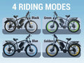 Peak 5000W - Electric - Bike for Adults - Men, Dual - Motor - Ebike 50MPH - Hunting - Ebike, 60V 25AH Long Range Dirtbike, 26" x 4.0 Fat - Tire - Electric - Bicycle, AWD 21 - Speed Mountain Bike for Off - Road Snow Sand