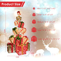 Tangkula 5.6 FT Christmas Lighted Gift Box Tower