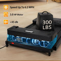 300 lb Portable Folding Treadmill, 3.0 HP Foldable Compact Treadmill for Home Office, Walking Running Treadmill with LED Display for Exercise