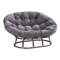 Better Homes & Gardens Double Papasan Accent Chair, Cream Boucle