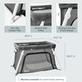 Guava Lotus Travel Crib with Comfy Mattress for Babies & Toddlers