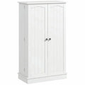 Spaco 17 - Tier Kitchen Small Pantry Cabinet with 2 Doors and 6 Adjustable Shelves, Cabinet Pantry, Freestanding 5 - Tier Shelving Pantries for Kitchen Storage, Gray