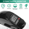 VIVIJASON Pedal Exerciser - Folding Portable Exercise Peddler - Under Desk Mini Exercise Bike for Arm/Leg Workout - Adjustable Fitness Rehab Equipment for Elderly Seniors with LCD Display