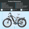 Electric Bike for Adults, 1000W E Bikes for Men, 26" Fat Tire Electric Bikes, 48V 17.5AH Battery, 28MPH, 7 Speed&Dual Hydraulic Disc Brakes, LCD Screen, 60miles Range, Electric Mountain Bicycle