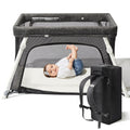 Guava Lotus Travel Crib with Comfy Mattress for Babies & Toddlers