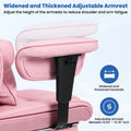 Hoffree Big and Tall Fabric Office Chair 450 lb, Executive Desk Chair with Massage Ergonomic Computer Chair with Footrest Reclining Desk Office Chair with Lumbar Support for Home Office