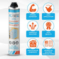 Adhesive Guru Spray Foam Insulation Kit (18 x 32.80 oz/930 Gr - 360 Board Feet), Self - Expanding Adhesive Foam, Closed Cell Heat Insulation & Acustic Spray with Cleaner and Dispensing Gun - 18 Pack