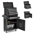 AECOJOY 5-Drawer Rolling Tool Chest Storage Cabinet with Detachable Top Tool Box