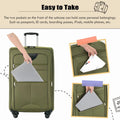 Softside Luggage Expandable 3 Piece Set Suitcase Upright Spinner Softshell Lightweight Luggage Travel Set