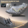 Full Body Zero Gravity Massage Chair, SL Track Massage Recliner with Airbags, Back & Waist Heater, Foot Rollers, Touch Screen, Auto Shoulder Scan