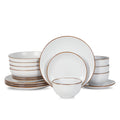 Stone + Lain Brasa Stoneware Collection Dinnerware Set, 32 - Piece Service for 8, Blue
