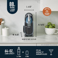 SLUSHi with RapidChill Technology. 88 oz. Frozen Drink & Slushie Machine. 5 Preset Programs. Margaritas. Frappés. and More. Premium Accents. Black. FS301