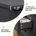 Hommpa Farmhouse 3 Drawers Nightstand with Charging Station, Rustic Wood Night Stand with Drawers for Bedroom, Vintage Bedside Table Small Dresser Chest of Drawers for Living Room, White