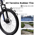 26 in Mountain Bike - 21 - Speed with Disc Brakes, Durable Frame, Front & Rear Dual - Shock Absorption, Unisex for Commuting, Travel, School & All - Terrain Cycling