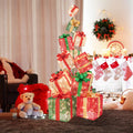 Tangkula 5.6 FT Christmas Lighted Gift Box Tower
