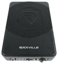 Rockville SS10P 10" 800w Slim Under - Seat Powered Car/Truck Subwoofer Sub+Amp Kit