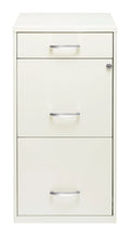 Space Solutions 3 Drawer Letter Width Vertical File Cabinet with Pencil Drawer, White