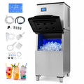 450 LBS/24H Commercial Split Ice Maker, Stainless Steel Ice Machine with 250 LBS Storage Bin, Self-Cleaning & Air Cooled for Restaurant Bar Cafe Hotel