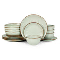 Stone + Lain Brasa Stoneware Collection Dinnerware Set, 32 - Piece Service for 8, Blue