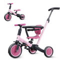 Newyoo TR008 5 - in - 1 Toddler Tricycle with Push Handle, Converts to Balance Bike for 1 - 3 Year Old, Khaki