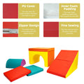KORIMEFA 5 PCS Kids Climbing Toys for Toddlers 1 - 3, Lightweight Couch Kids for Crawling Sliding, Soft Play Equipment Foam Climber Blocks, Indoor Climb and Crawl Activity Playset