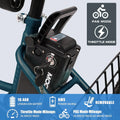Lilypelle Electric Tricycle, 3 Wheel Motorized Bicycle, with 350W Motor 36V 10.4AH Lithium Battery UL Certified, 24" Adults Electric Trike, Three Wheel Ebike E Bicycle