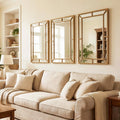 Tangkula 36" x 24" Gold Arched Wall Mirror (Rectangle)