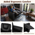 Kids Recliner Chair with Cup Holder & Side Pocket, Adjustable Toddler Lounge Sofa, Ergonomic Children Armchairs for Boys Girls Age 3+, 150lbs