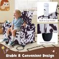 Kids Recliner Chair with Cup Holder & Side Pocket, Adjustable Toddler Lounge Sofa, Ergonomic Children Armchairs for Boys Girls Age 3+, 150lbs