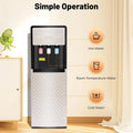Bottom Loading Water Dispenser for 5 Gallon Bottle, 3 Temperature Settings (Hot, Room & Cold Water), 110V US Plug, 5 L/H Rapid Heating, 0.53gal/H Cooling, Anti - Scald Design for Home/Office (Grey)