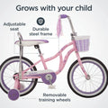 Schwinn Bloom 16 - In. Kid'S Bike with Training Wheels, Pink Child Bicycle