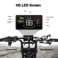 Tamobyke Electric Bike for Adults, Peak 1500W 28mph Mountain Ebike, 48V 15.6AH 20" Fat Tire Electric Bicycle Full Suspension UL2849
