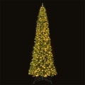 12 FT Pre-Lit Artificial Christmas Tree with Quick Power Connector, 1030 Warm White LED Lights, 2536 Tips & Hinged for Indoor Outdoor Decoration