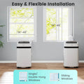 12000 BTU Portable Air Conditioner, 3-in-1 AC Unit with Fan, Dehumidifier & Sleep Mode, 24H Timer, Window Kit, Cools Room up to 550 Sq. Ft