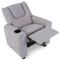 Kids Recliner Chair with Cup Holder & Side Pocket, Adjustable Toddler Lounge Sofa, Ergonomic Children Armchairs for Boys Girls Age 3+, 150lbs