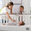 SleepTrue Sparkling Sky 5 Dual-Sided Crib & Toddler Mattress - Sustainably Sourced Fiber Core - Waterproof - Lightweight - GREENGUARD Gold Certified - 5 Year Warranty