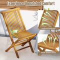 Tangkula 3 Pieces Folding Patio Bistro Set