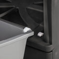 Sterilite 4 Drawer Unit, Durable Plastic Storage Solution for Garages and Basements, Dark Gray