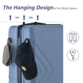 3 Piece Blue Luggage Travel Set, 20" 24" 28" Carry on Luggage with Spinner Wheels, Lightweight Hard Case Luggage Travel Suitcase Christmas Gifts for Business Trip Holiday Travel Cruise