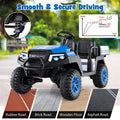 24V 4WD 2-Seater Kids Golf Cart with Sun Shade, Storage Trunk & Remote Control, LED Lights, Electric Ride on Toy Car for Boys Girls Ages 3+